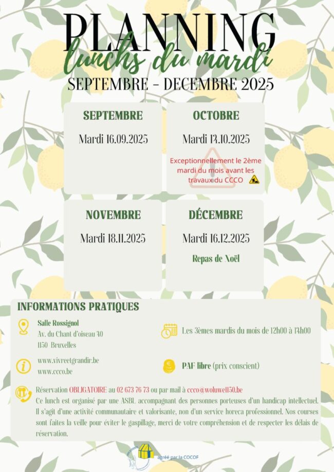 Affiches dates lunchs 2025-26