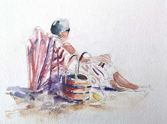 Croquis aquarellé