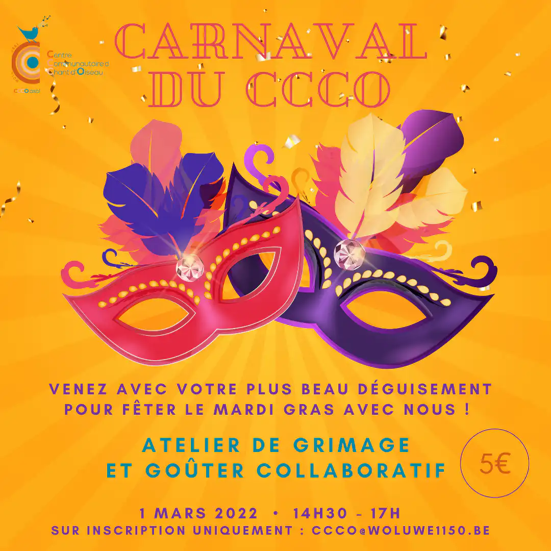 Affiche Carnaval 2022 Carnaval du CCCO