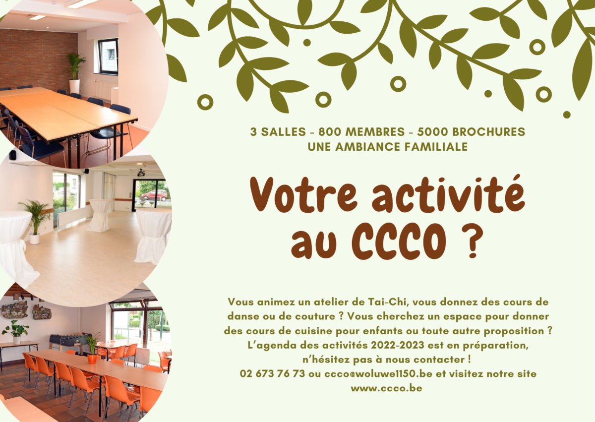 votre activité au CCCO