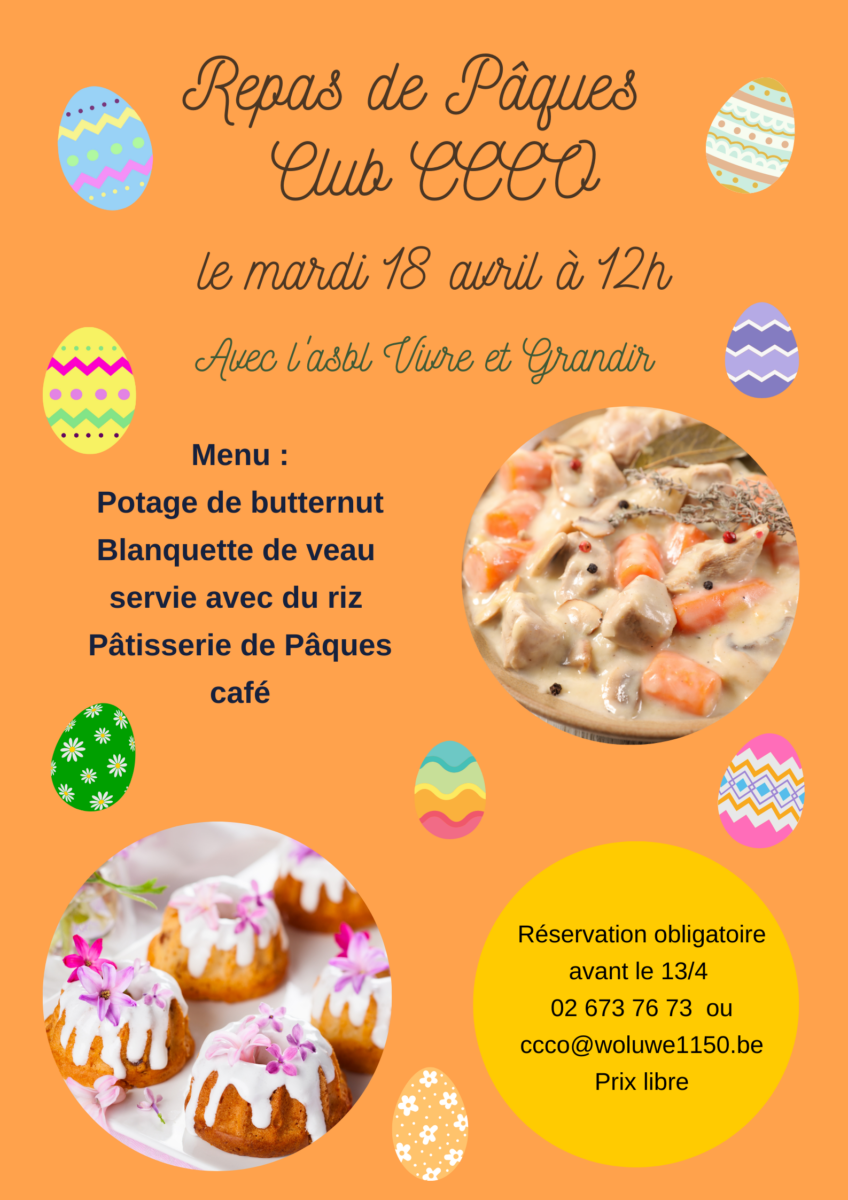 Repas avril du Club CCCO