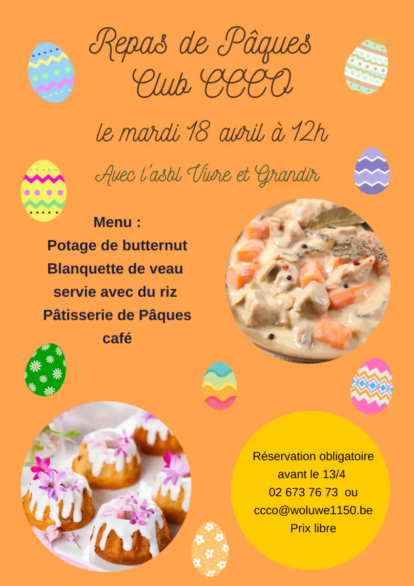 Repas avril du Club CCCO