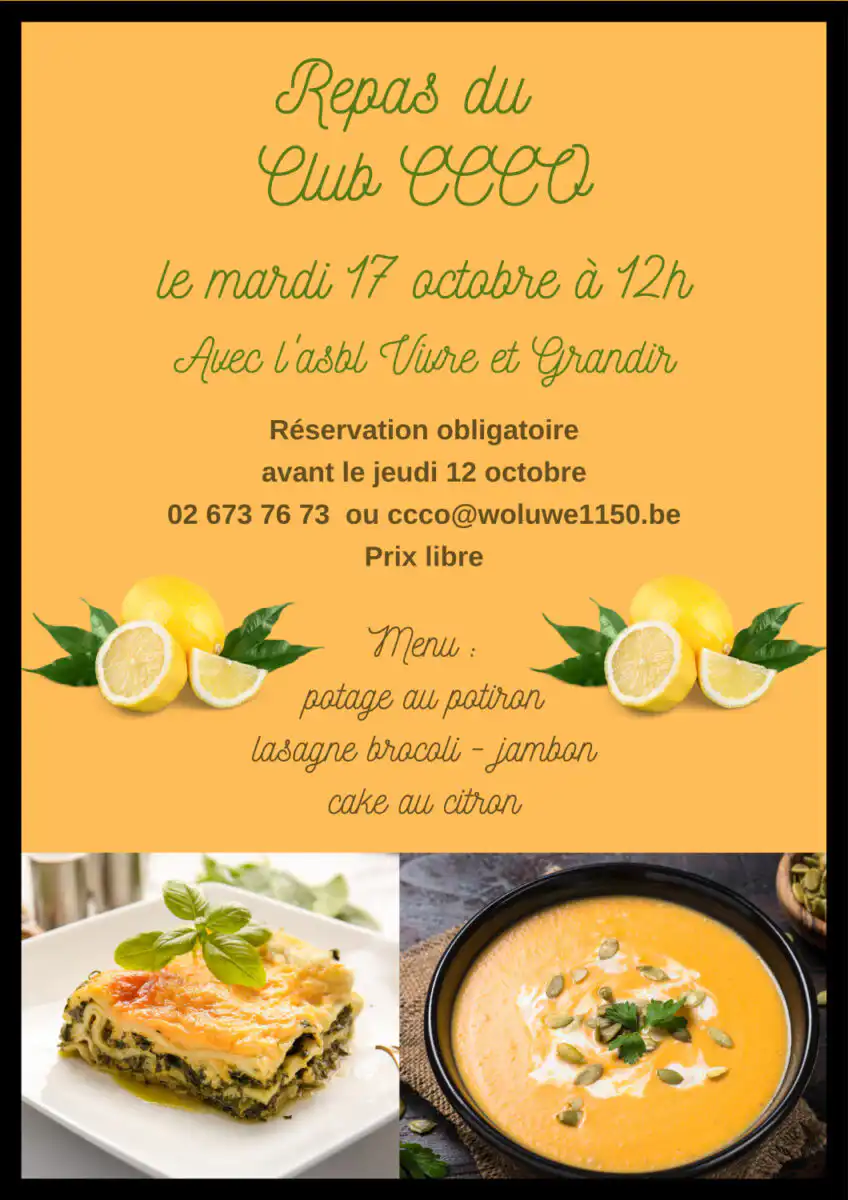 Repas du Club CCCO octobre 2023