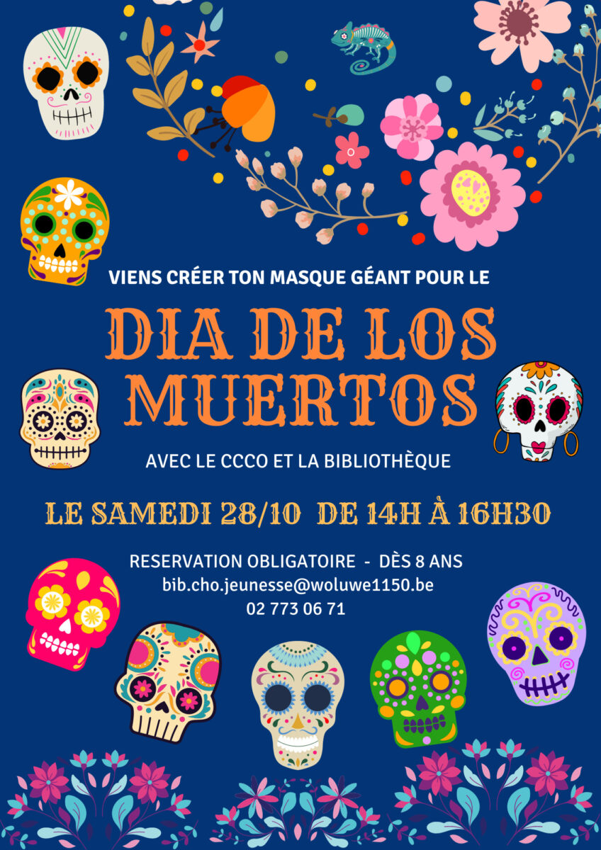 affiche Dia de los Muertos bib
