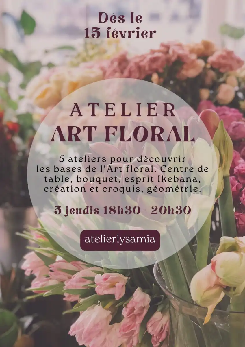 affiche art floral