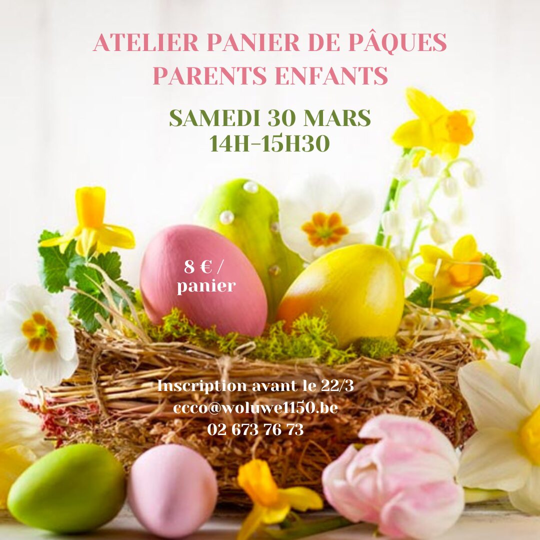 affiche atelier de Pâques carrée
