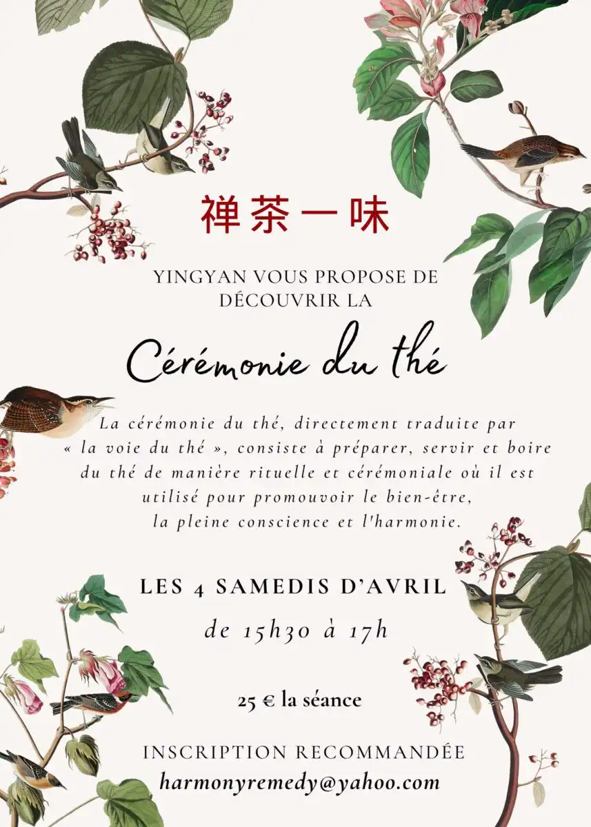 affiche cérémonie du thé