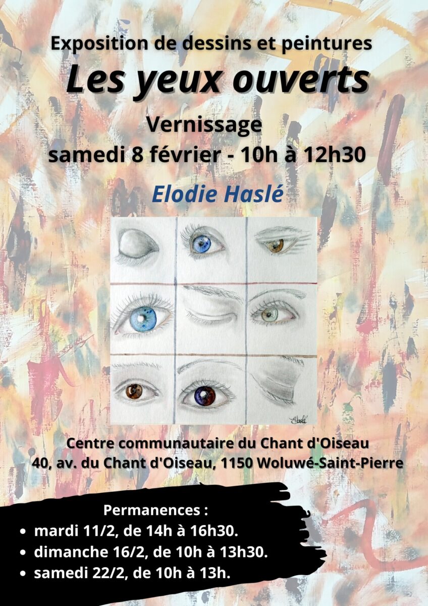 affiche expo Elodie Haslé