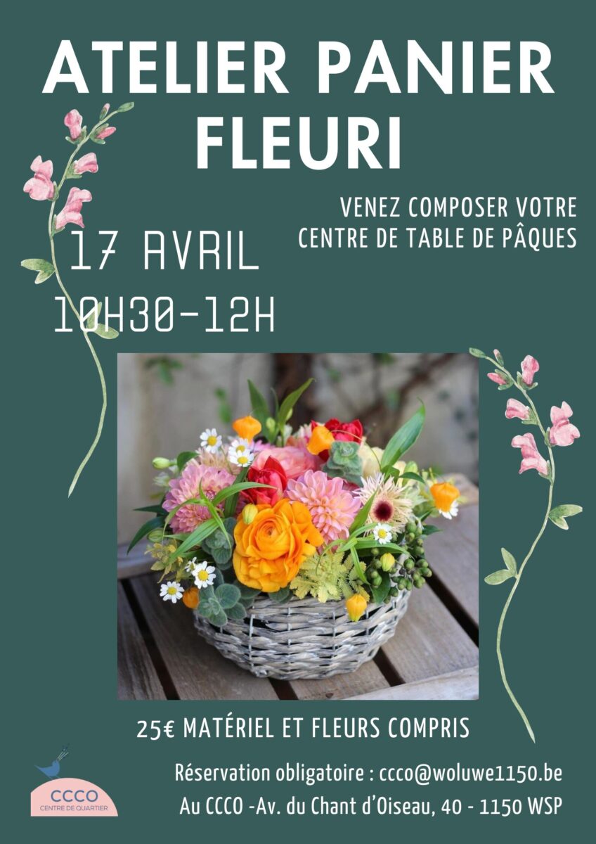 affiche atelier déco florale