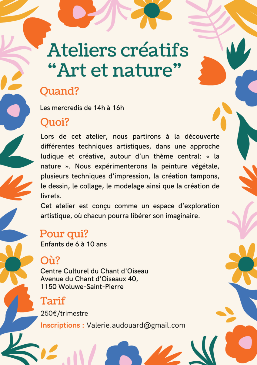 Ateliers créatifs « Art et nature »