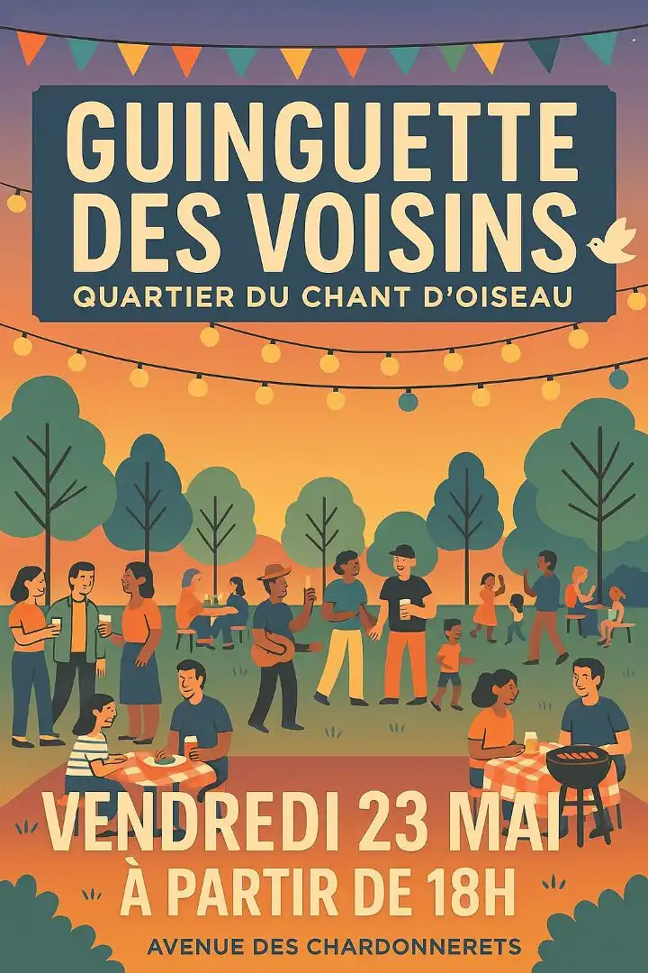 Affiche guinguette 23 mai