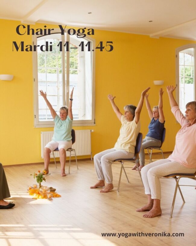 Chair yoga poster