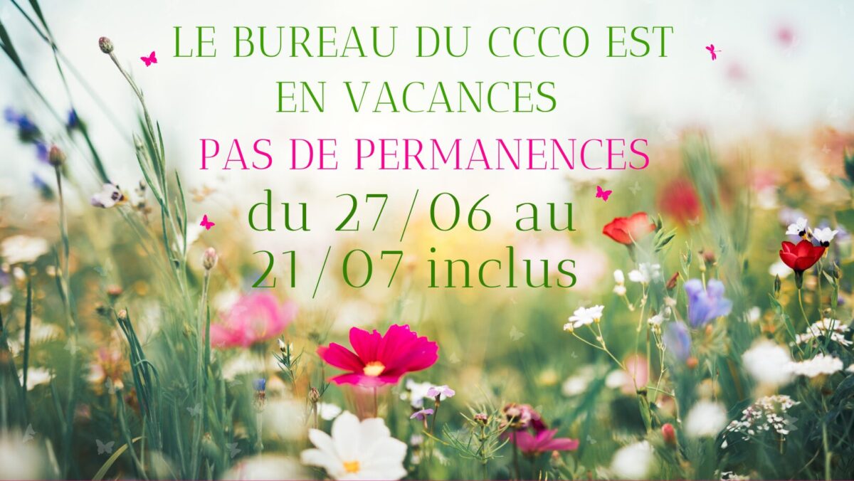vacances du CCCO 2025